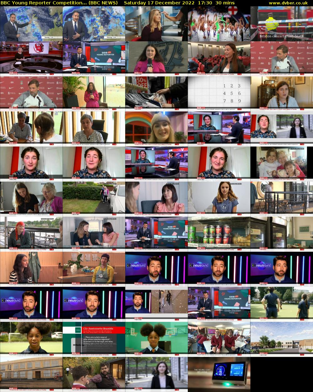 BBC Young Reporter Competition... (BBC NEWS) Saturday 17 December 2022 17:30 - 18:00