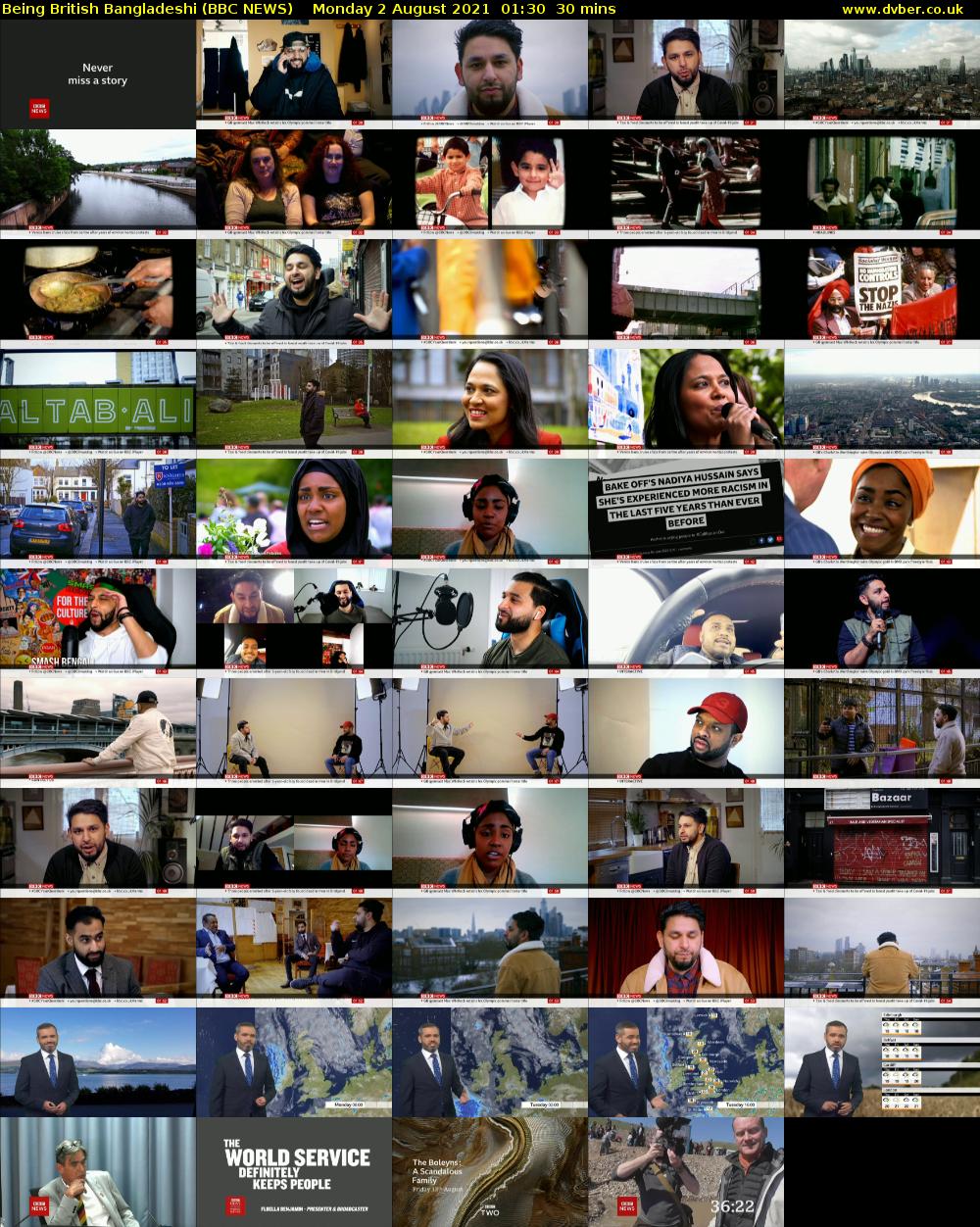 Being British Bangladeshi (BBC NEWS) Monday 2 August 2021 01:30 - 02:00