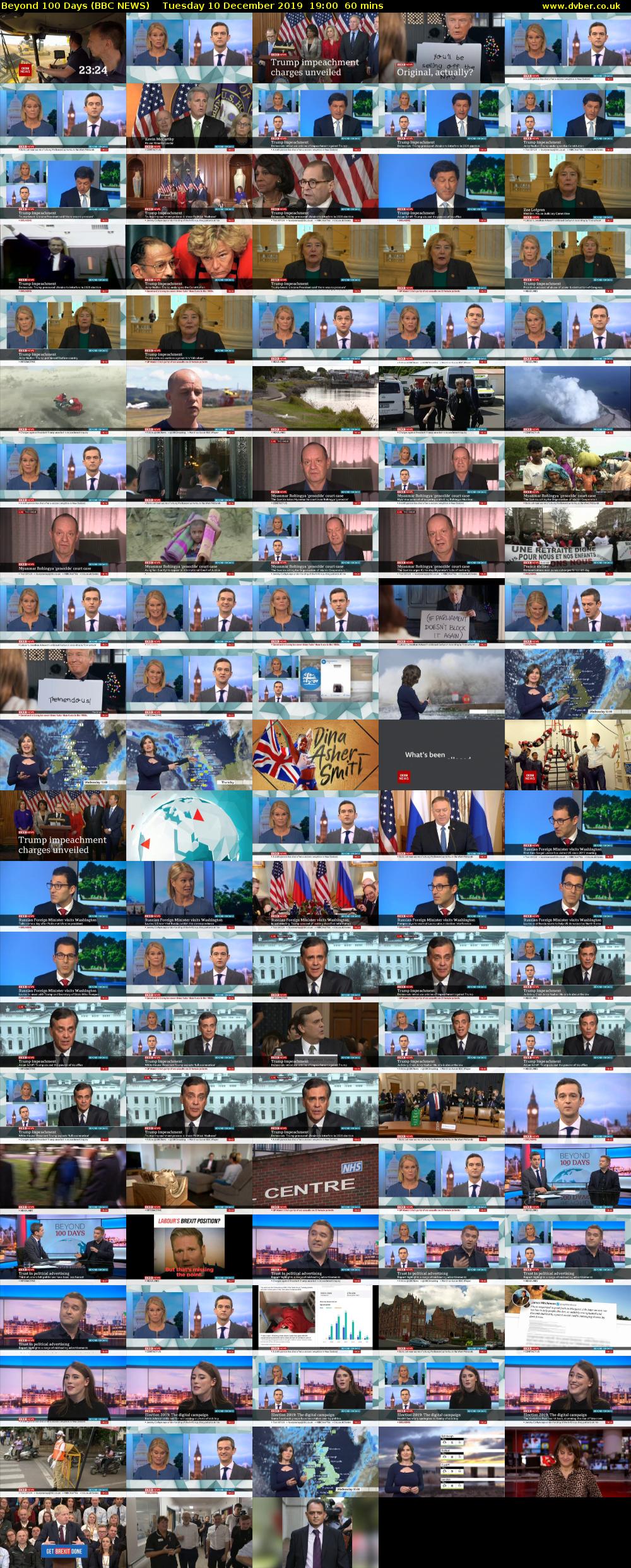 Beyond 100 Days (BBC NEWS) Tuesday 10 December 2019 19:00 - 20:00