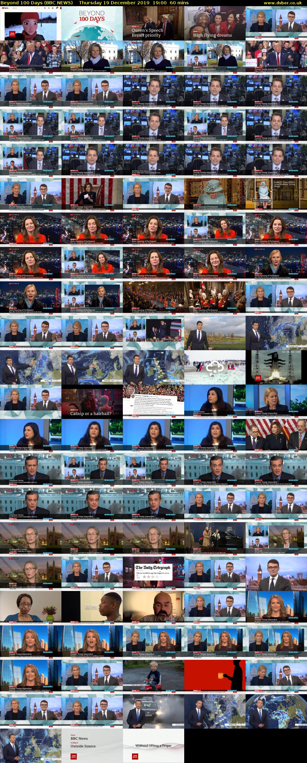 Beyond 100 Days (BBC NEWS) Thursday 19 December 2019 19:00 - 20:00