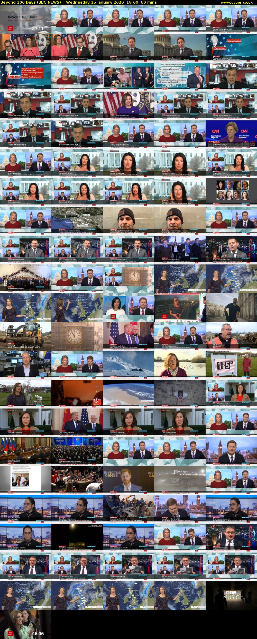 Beyond 100 Days (BBC NEWS) Wednesday 15 January 2020 19:00 - 20:00