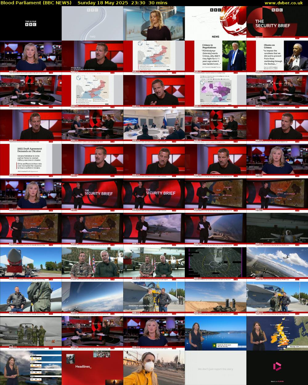 Blood Parliament (BBC NEWS) Sunday 18 May 2025 23:30 - 00:00