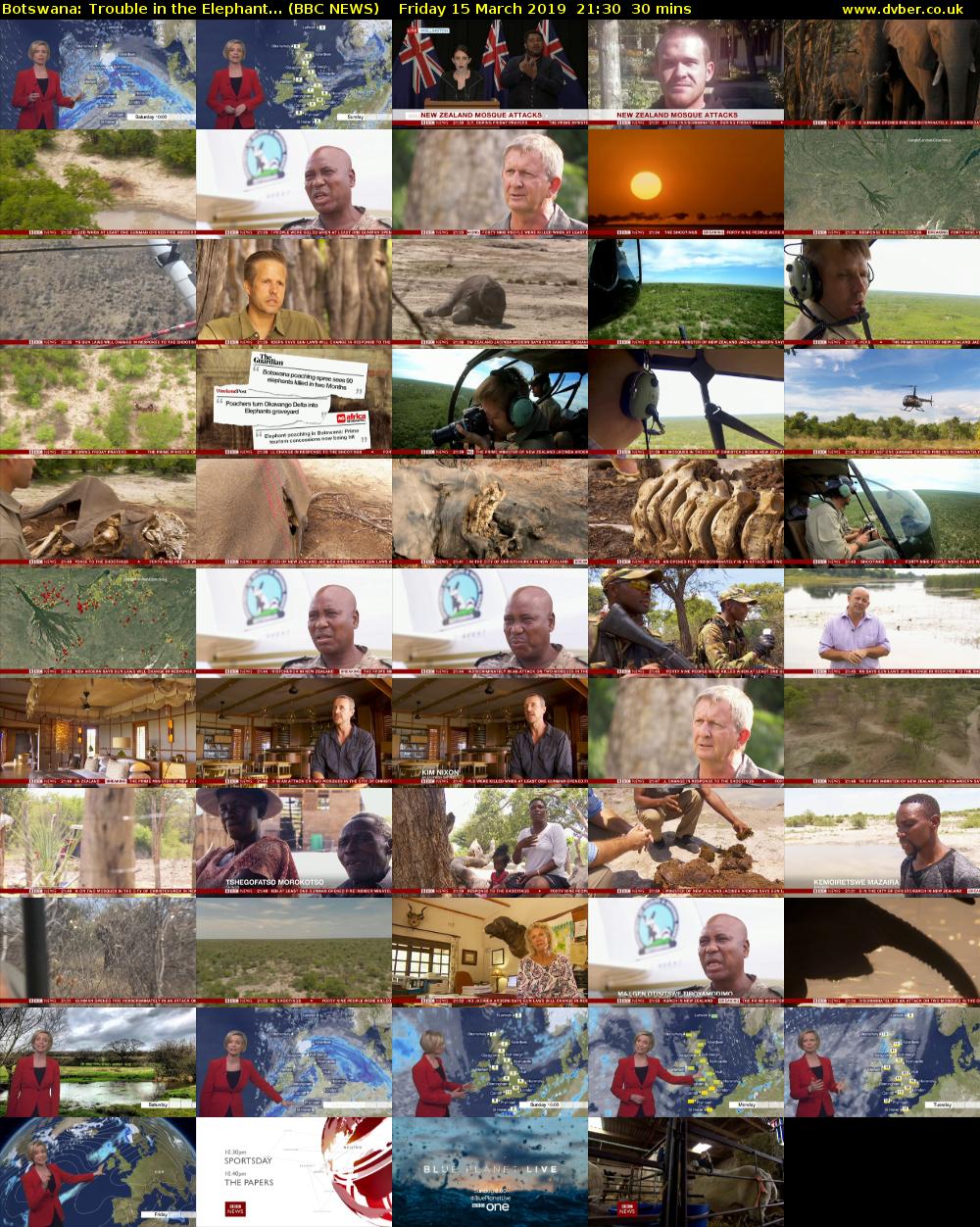 Botswana: Trouble in the Elephant... (BBC NEWS) Friday 15 March 2019 21:30 - 22:00