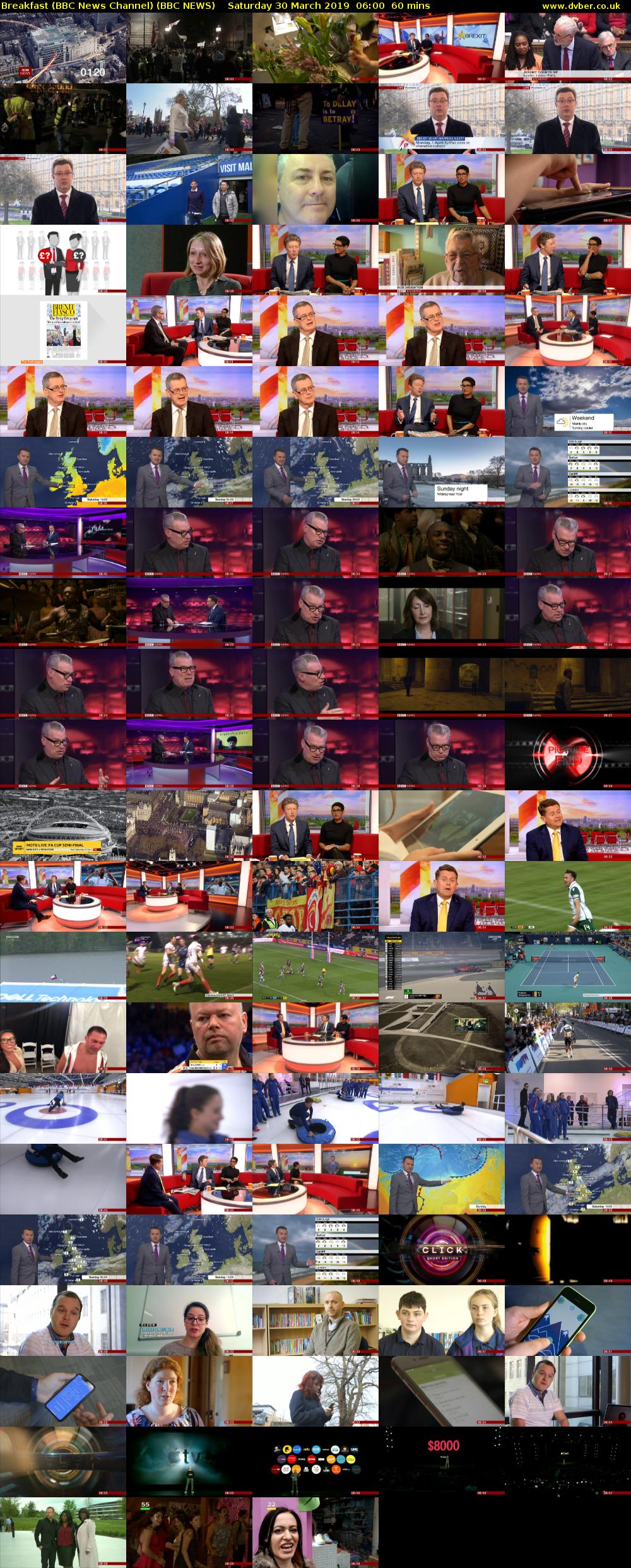 Breakfast (BBC News Channel) (BBC NEWS) Saturday 30 March 2019 06:00 - 07:00