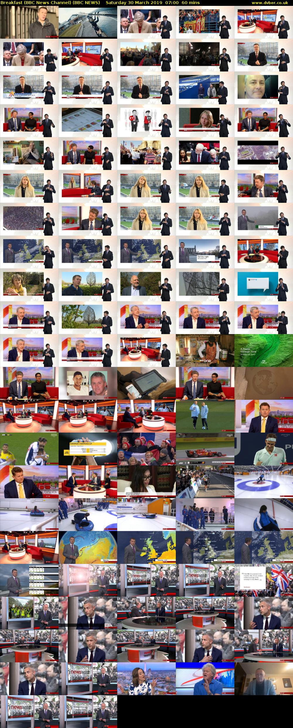 Breakfast (BBC News Channel) (BBC NEWS) Saturday 30 March 2019 07:00 - 08:00
