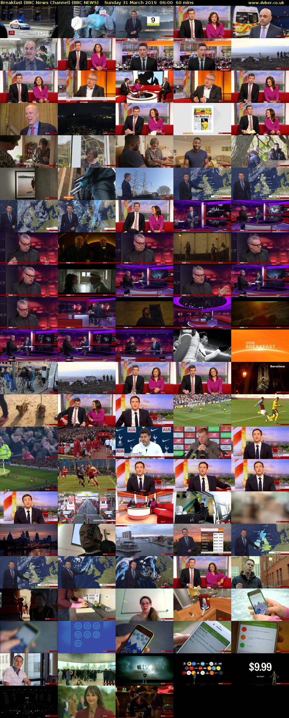 Breakfast (BBC News Channel) (BBC NEWS) Sunday 31 March 2019 06:00 - 07:00
