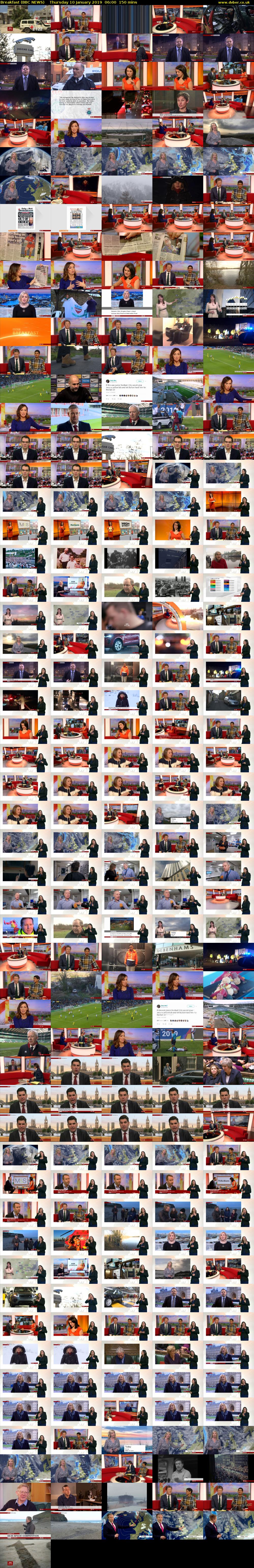 Breakfast (BBC NEWS) Thursday 10 January 2019 06:00 - 08:30