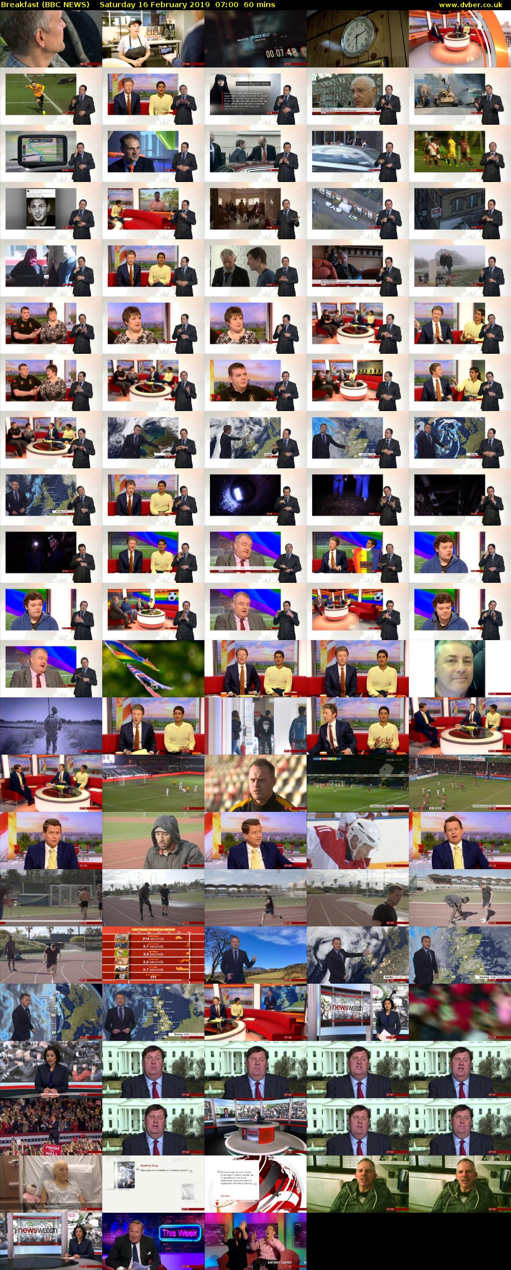 Breakfast (BBC NEWS) Saturday 16 February 2019 07:00 - 08:00