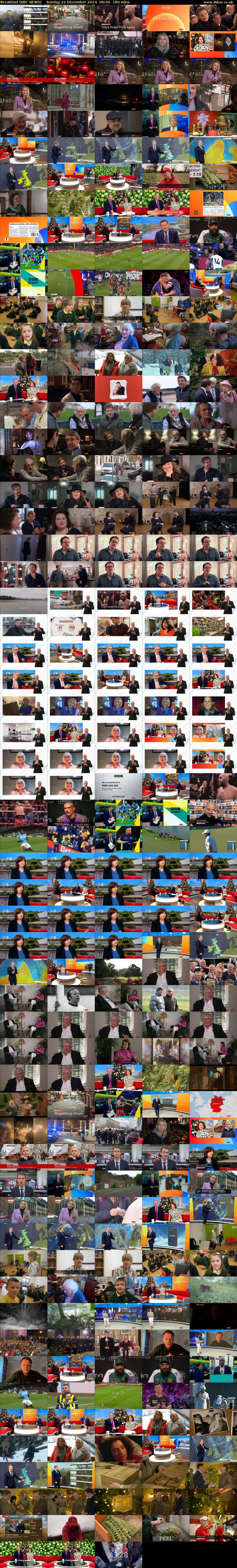 Breakfast (BBC NEWS) Sunday 22 December 2024 06:00 - 09:00