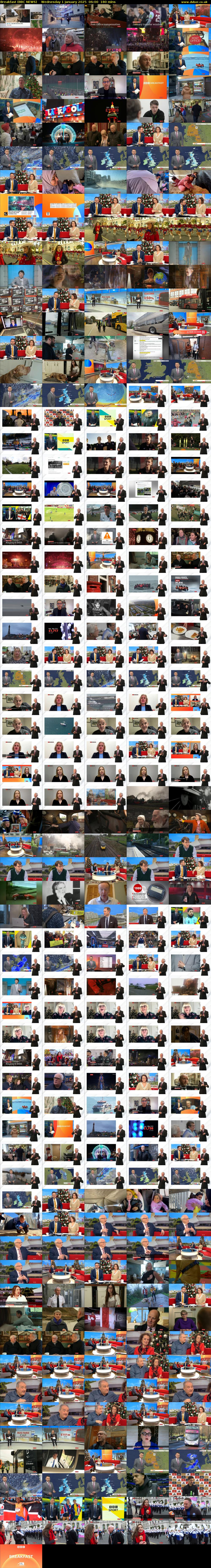 Breakfast (BBC NEWS) Wednesday 1 January 2025 06:00 - 09:00