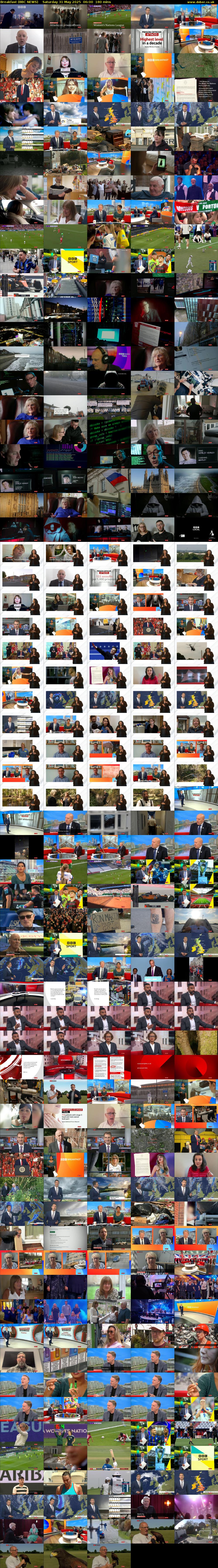 Breakfast (BBC NEWS) Saturday 31 May 2025 06:00 - 09:00