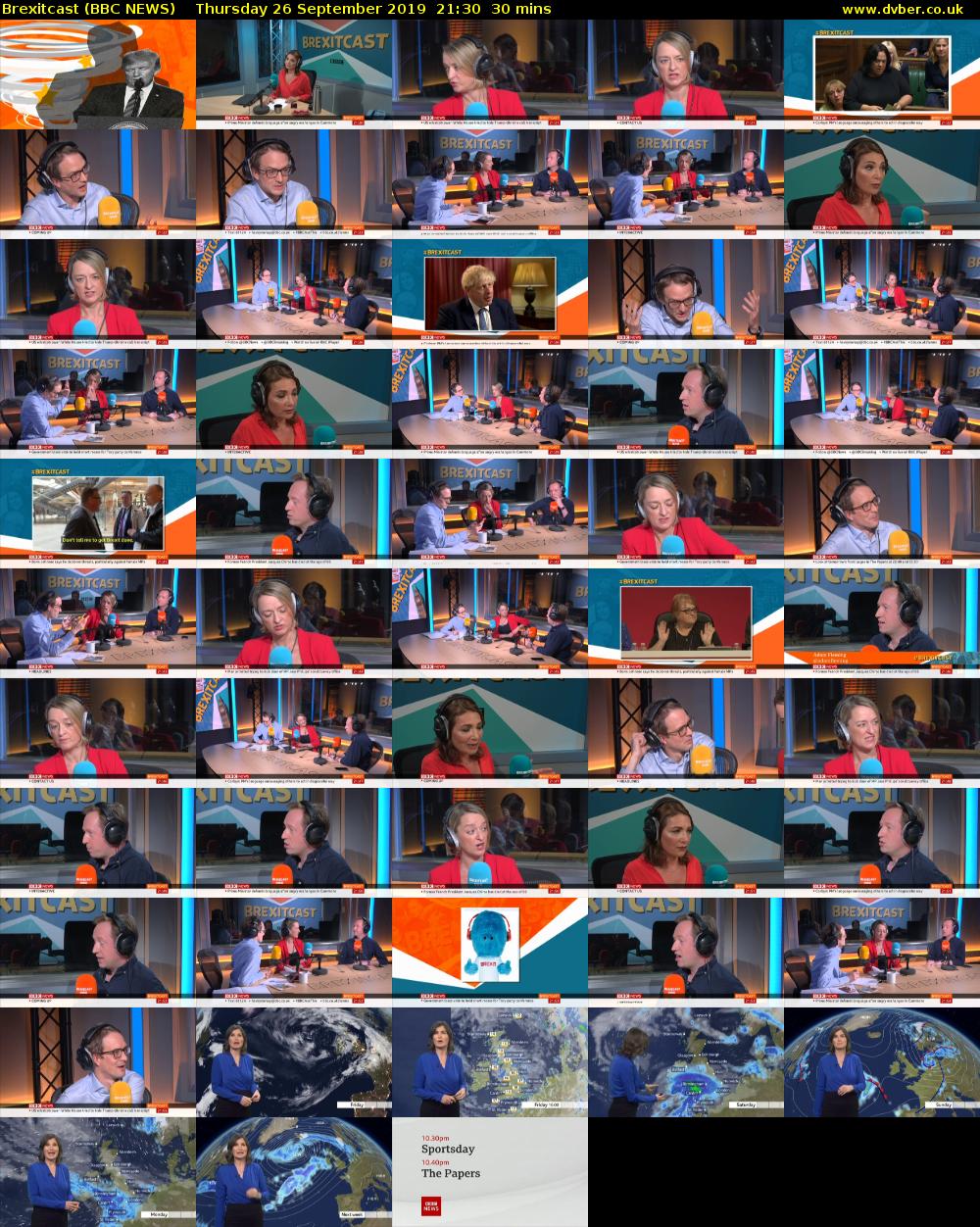 Brexitcast (BBC NEWS) Thursday 26 September 2019 21:30 - 22:00