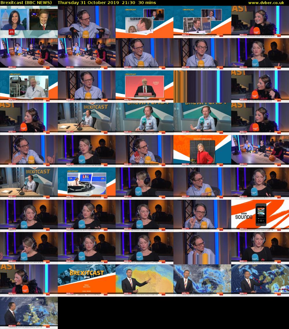 Brexitcast (BBC NEWS) Thursday 31 October 2019 21:30 - 22:00