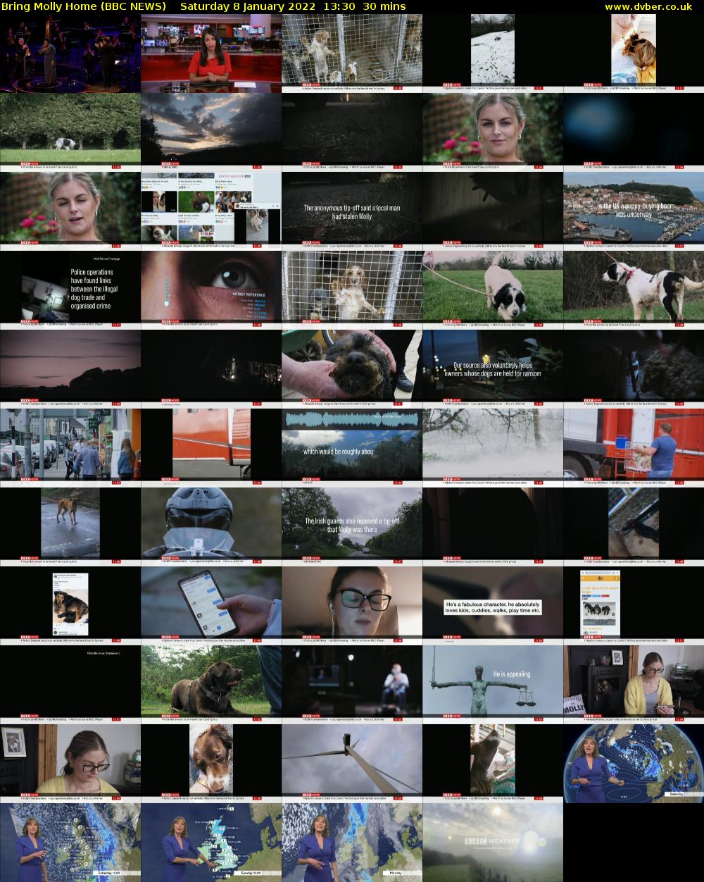 Bring Molly Home (BBC NEWS) Saturday 8 January 2022 13:30 - 14:00