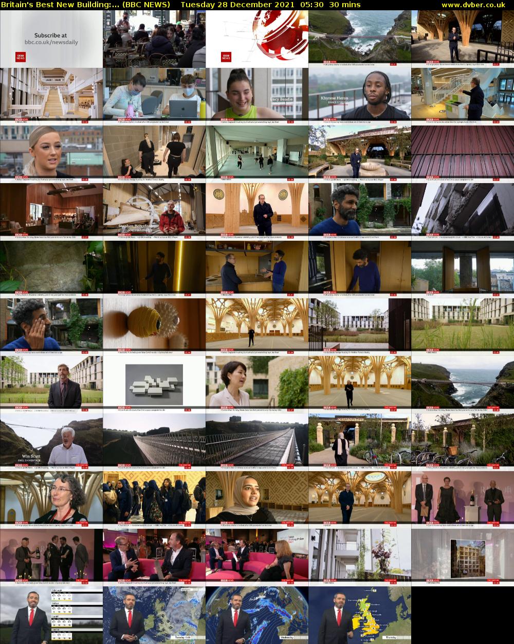 Britain's Best New Building:... (BBC NEWS) Tuesday 28 December 2021 05:30 - 06:00