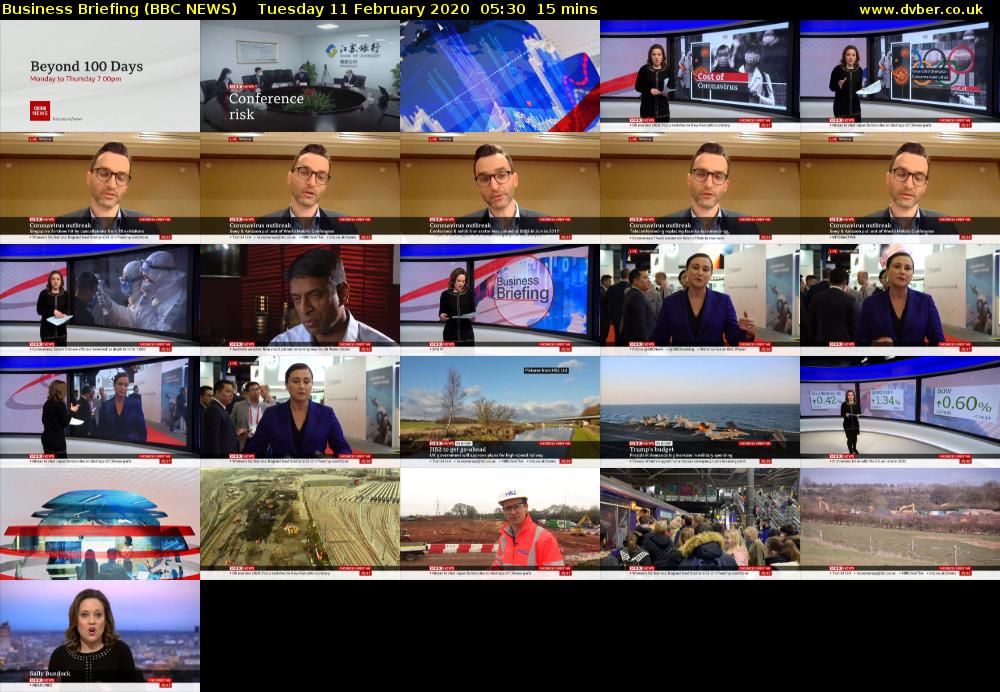 Business Briefing (BBC NEWS) Tuesday 11 February 2020 05:30 - 05:45