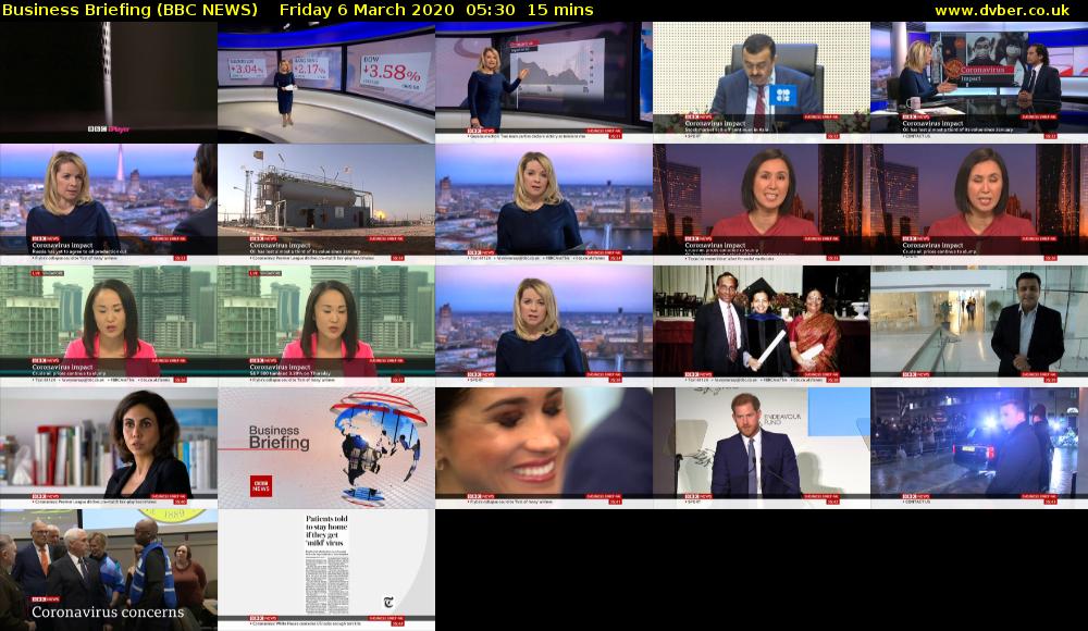 Business Briefing (BBC NEWS) Friday 6 March 2020 05:30 - 05:45