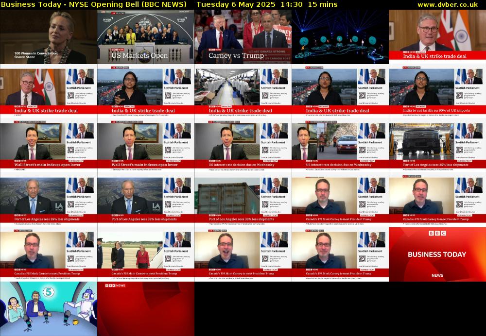 Business Today - NYSE Opening Bell (BBC NEWS) Tuesday 6 May 2025 14:30 - 14:45
