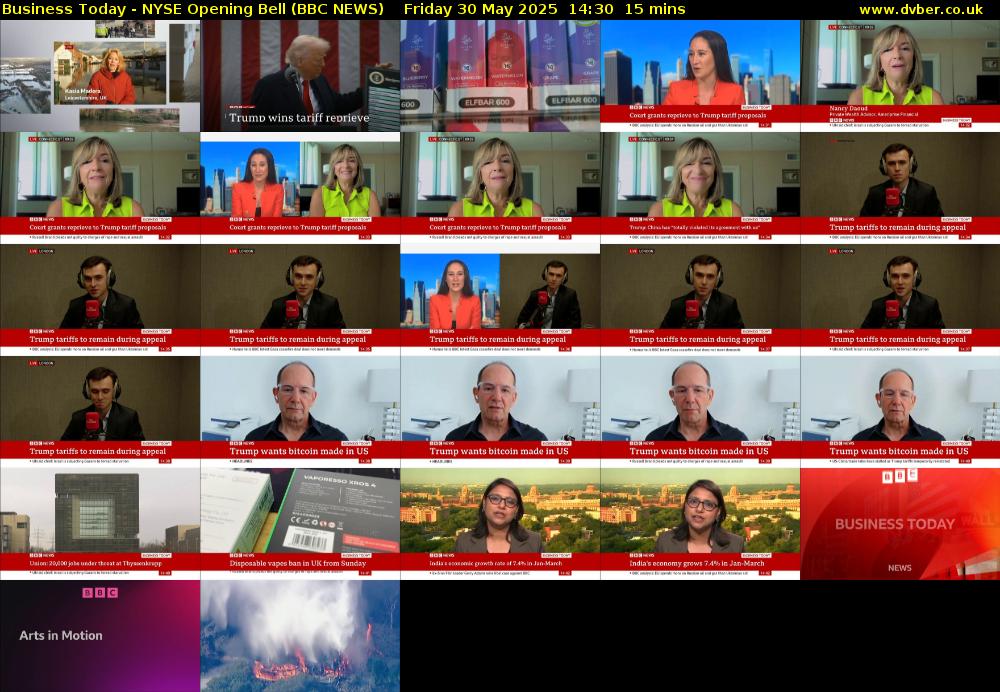 Business Today - NYSE Opening Bell (BBC NEWS) Friday 30 May 2025 14:30 - 14:45