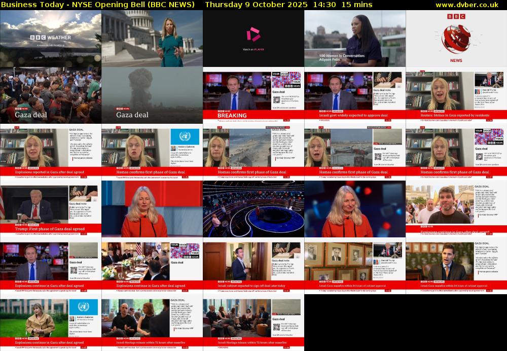 Business Today - NYSE Opening Bell (BBC NEWS) Thursday 9 October 2025 14:30 - 14:45