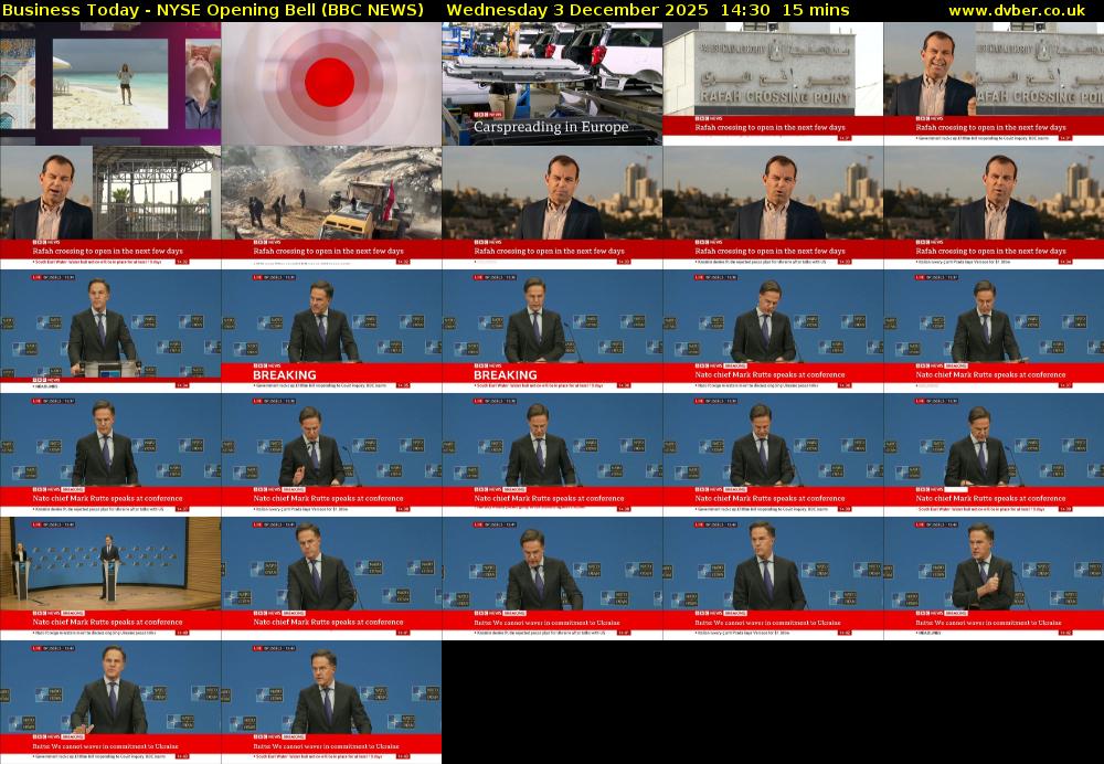 Business Today - NYSE Opening Bell (BBC NEWS) Wednesday 3 December 2025 14:30 - 14:45