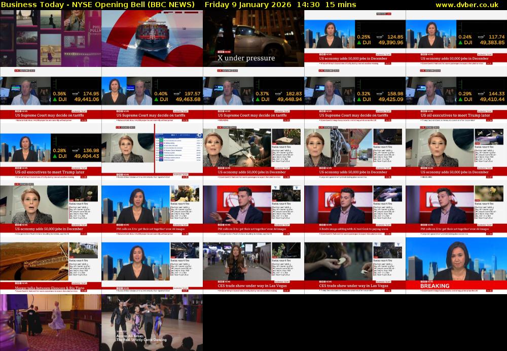 Business Today - NYSE Opening Bell (BBC NEWS) Friday 9 January 2026 14:30 - 14:45