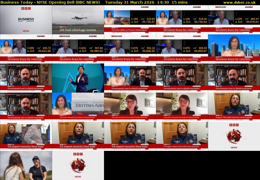 Business Today - NYSE Opening Bell (BBC NEWS) Tuesday 31 March 2026 14:30 - 14:45