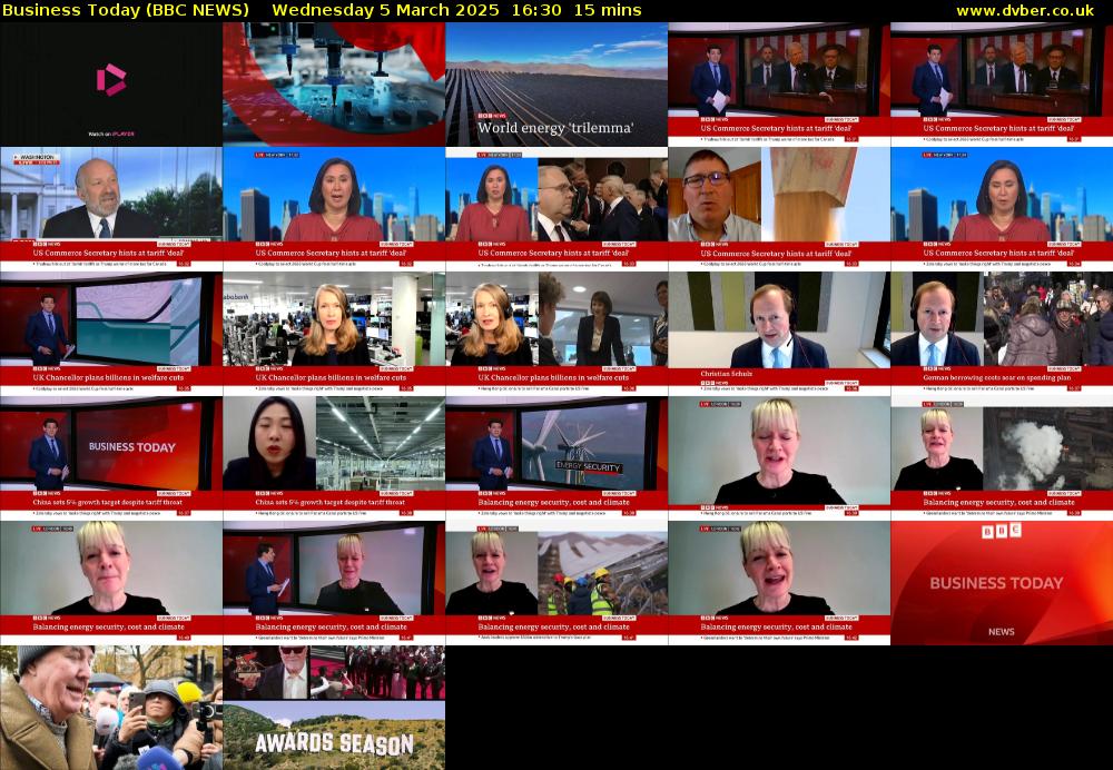 Business Today (BBC NEWS) Wednesday 5 March 2025 16:30 - 16:45