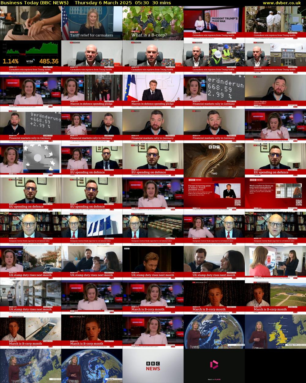 Business Today (BBC NEWS) Thursday 6 March 2025 05:30 - 06:00
