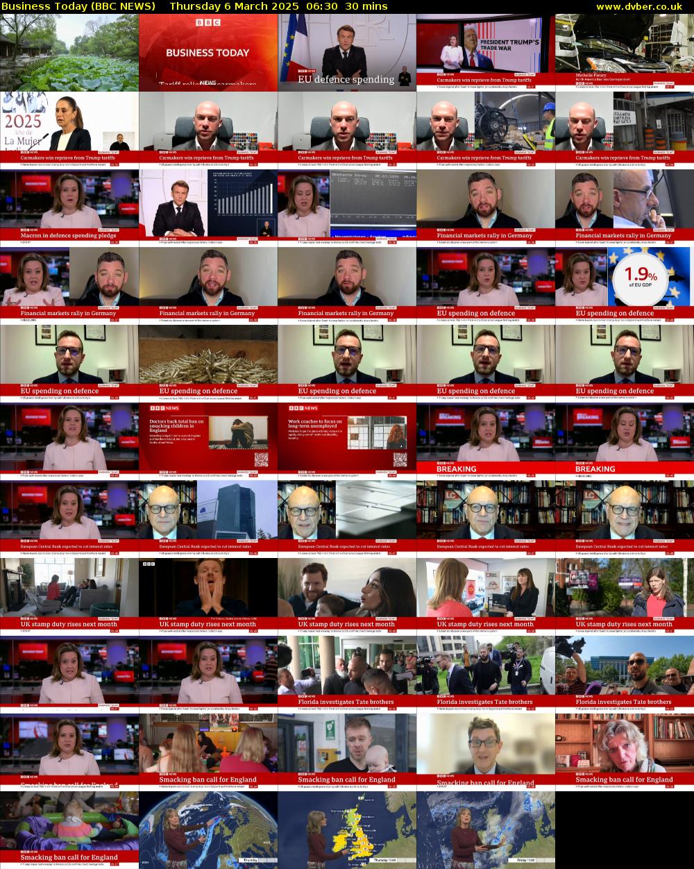 Business Today (BBC NEWS) Thursday 6 March 2025 06:30 - 07:00