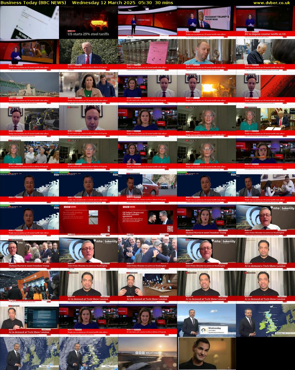 Business Today (BBC NEWS) Wednesday 12 March 2025 05:30 - 06:00