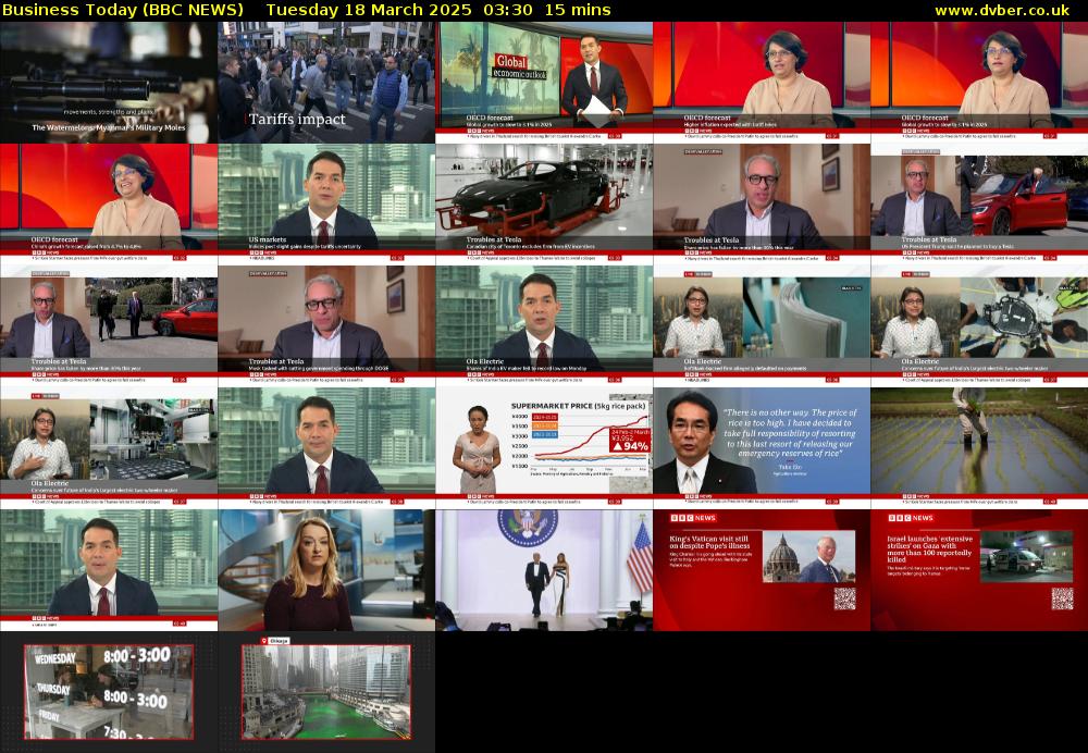 Business Today (BBC NEWS) Tuesday 18 March 2025 03:30 - 03:45