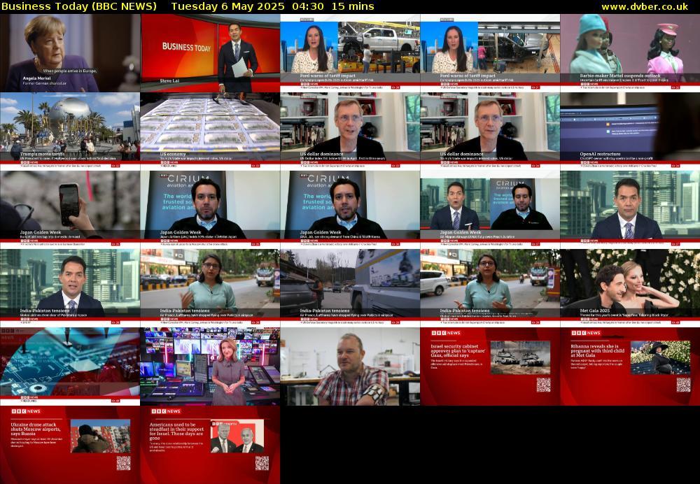 Business Today (BBC NEWS) Tuesday 6 May 2025 04:30 - 04:45