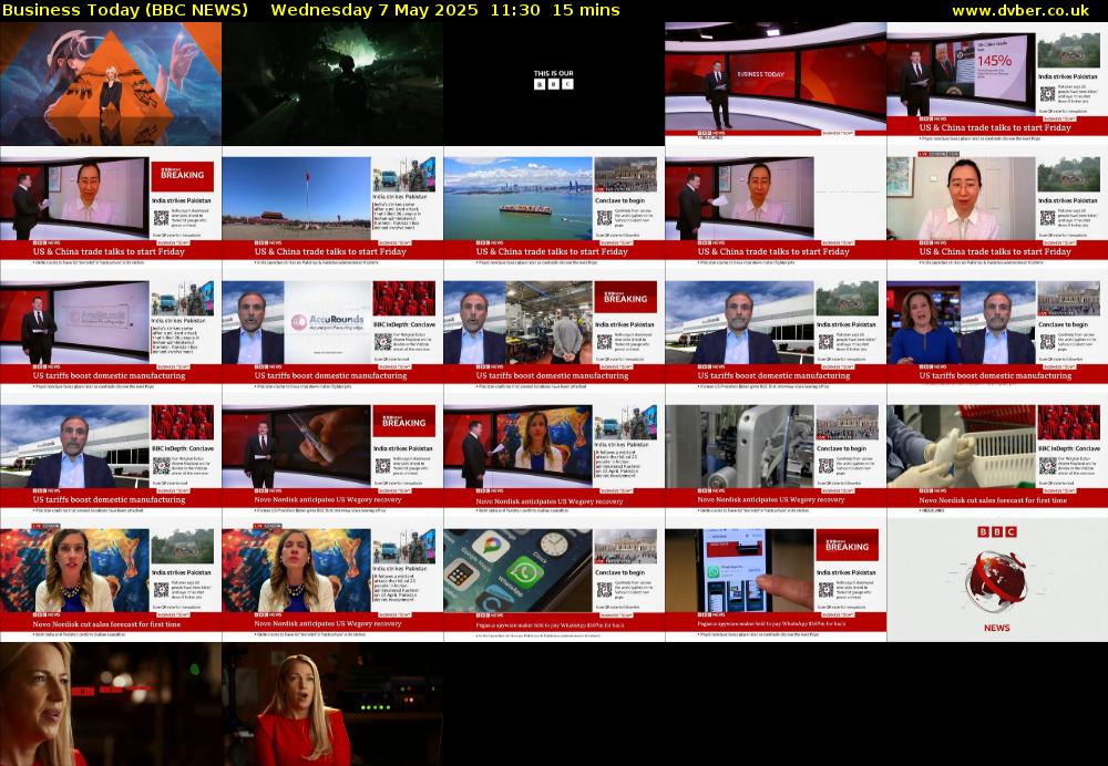 Business Today (BBC NEWS) Wednesday 7 May 2025 11:30 - 11:45