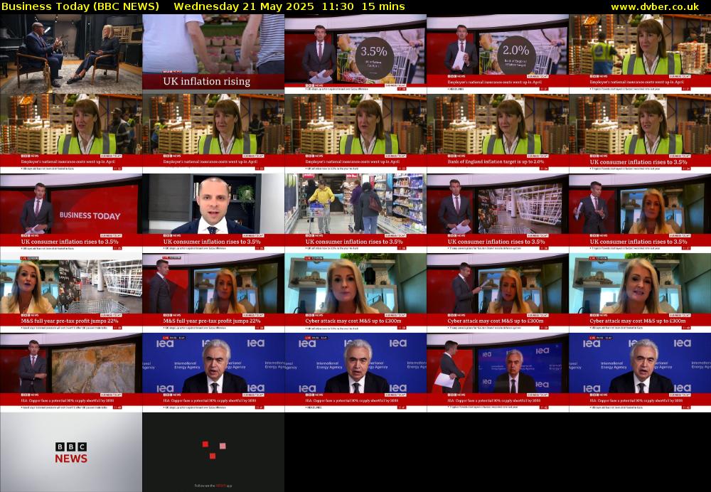Business Today (BBC NEWS) Wednesday 21 May 2025 11:30 - 11:45
