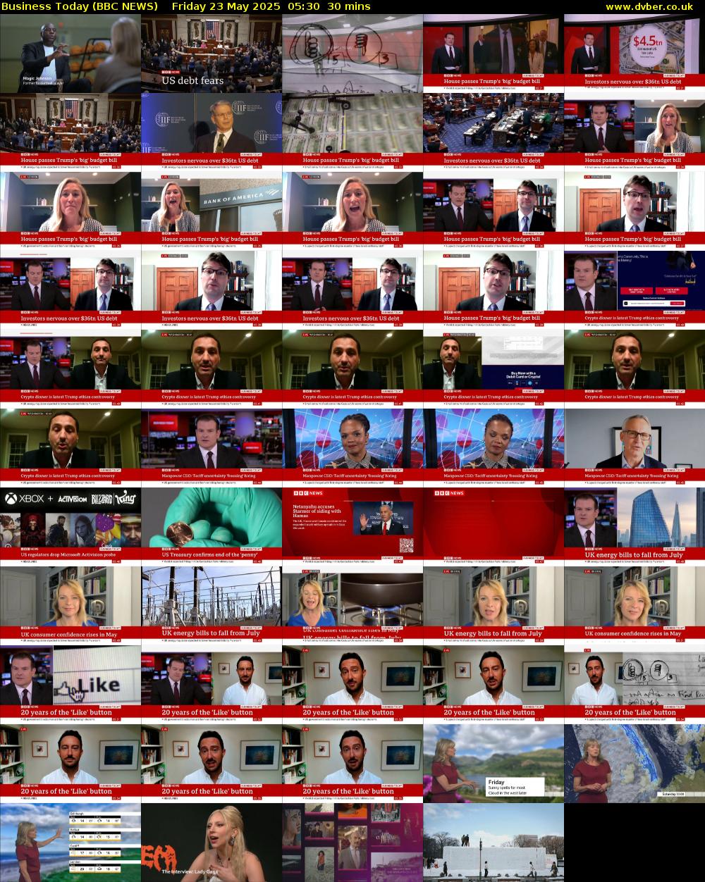 Business Today (BBC NEWS) Friday 23 May 2025 05:30 - 06:00