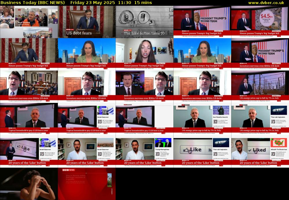 Business Today (BBC NEWS) Friday 23 May 2025 11:30 - 11:45
