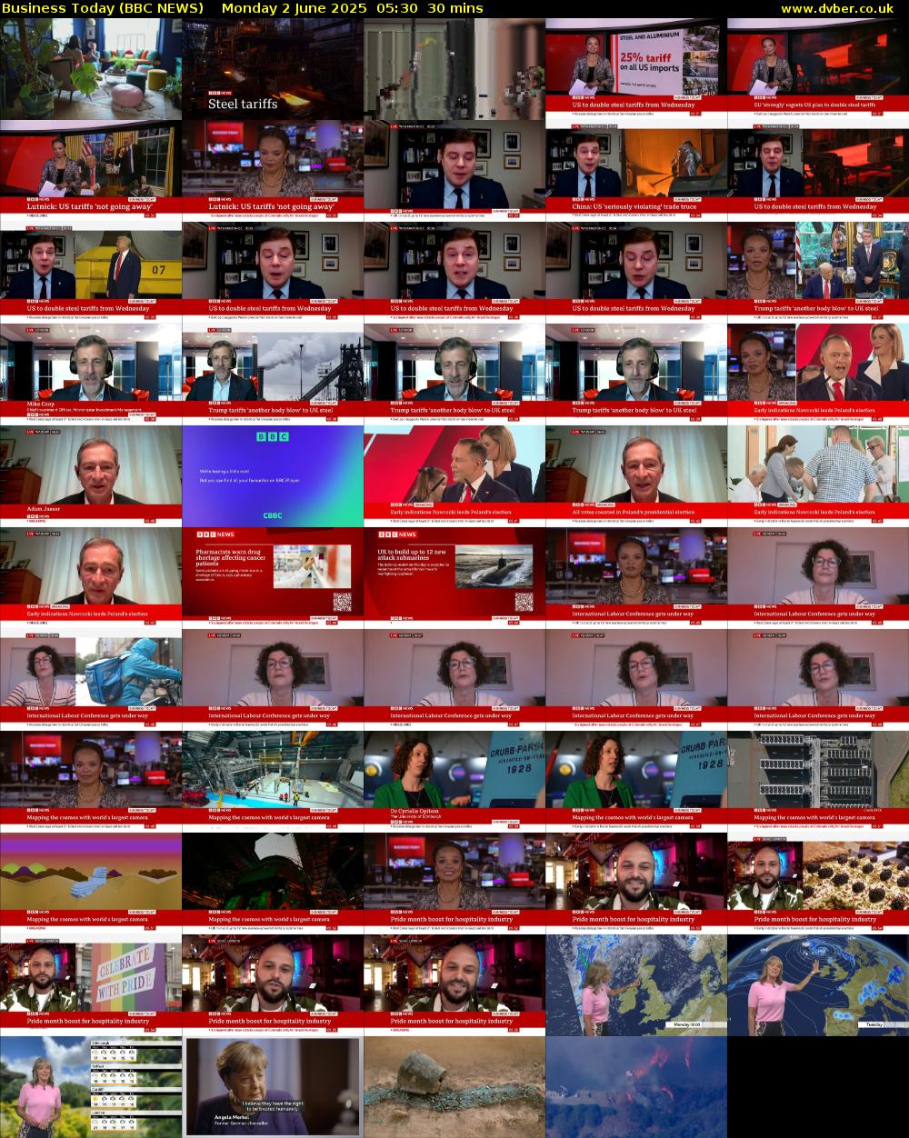 Business Today (BBC NEWS) Monday 2 June 2025 05:30 - 06:00