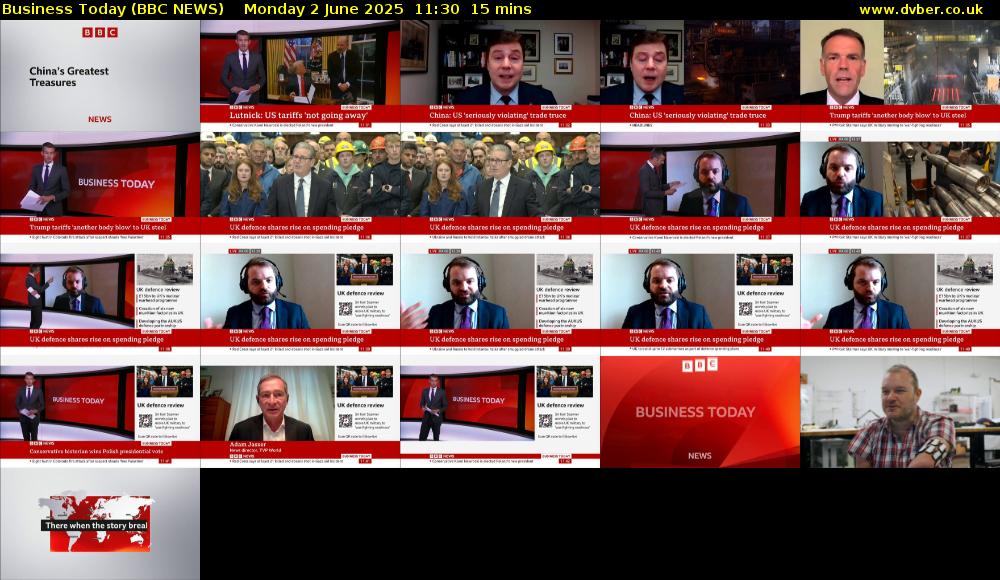 Business Today (BBC NEWS) Monday 2 June 2025 11:30 - 11:45