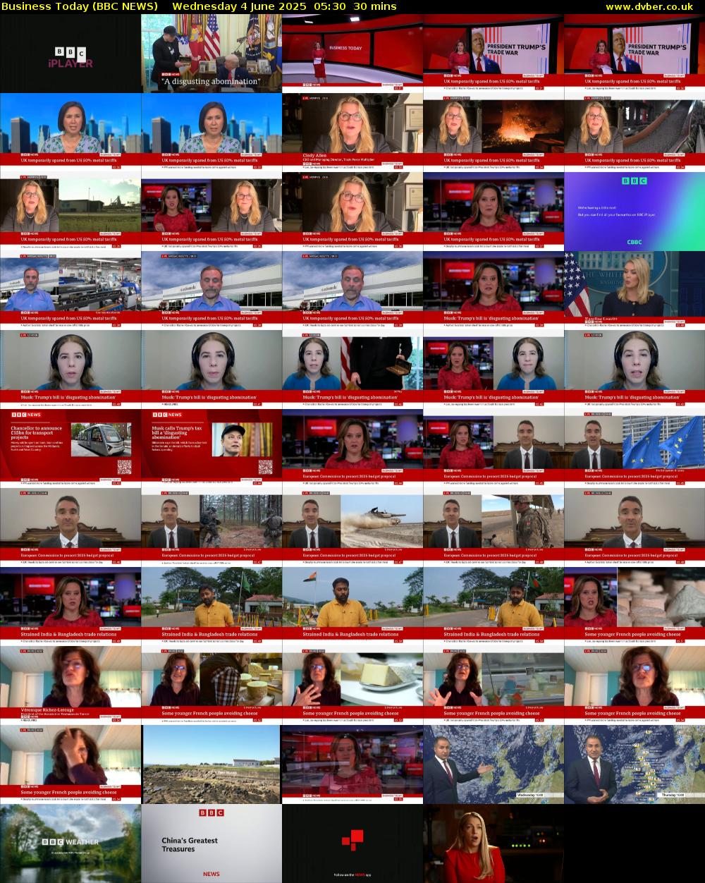 Business Today (BBC NEWS) Wednesday 4 June 2025 05:30 - 06:00