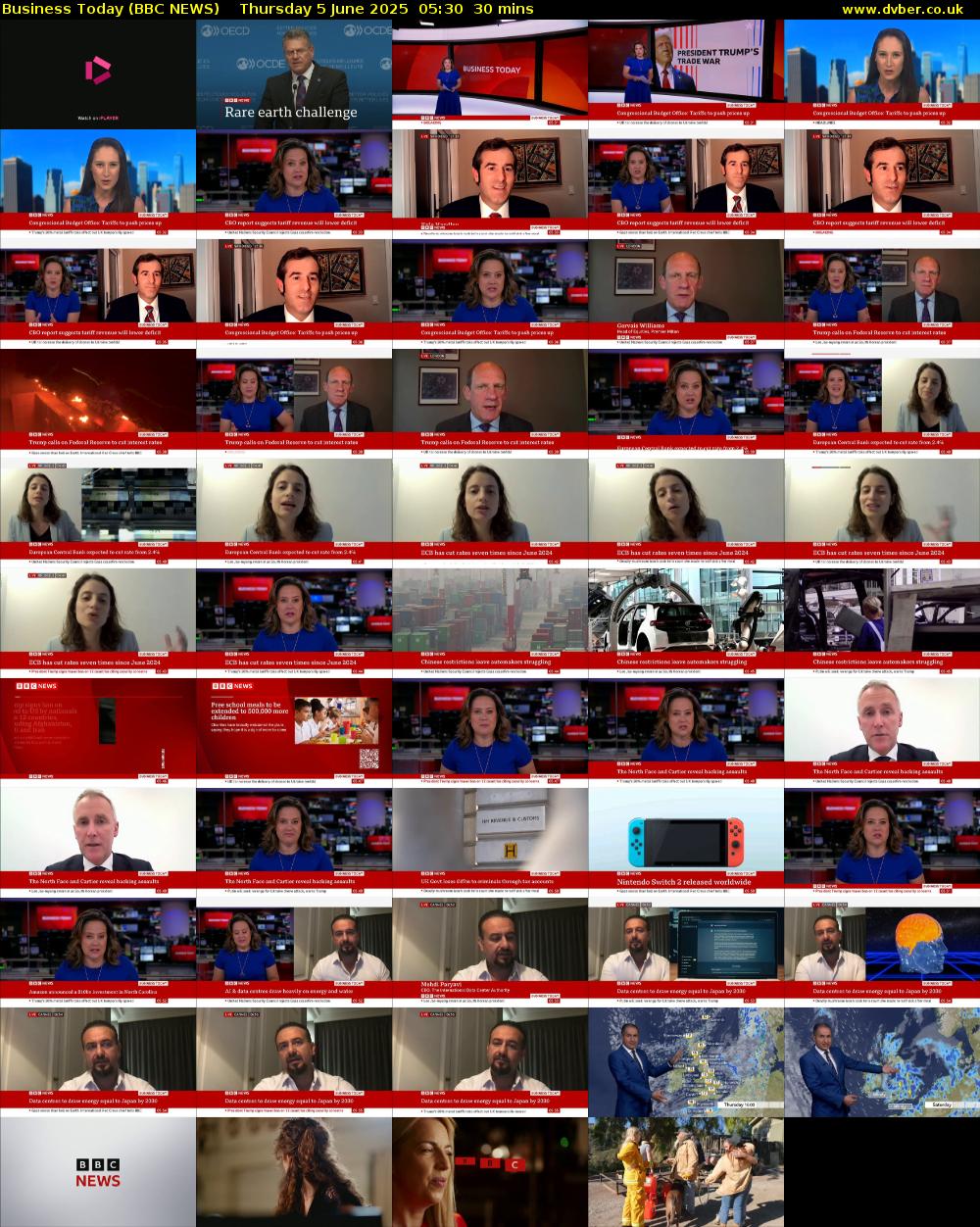 Business Today (BBC NEWS) Thursday 5 June 2025 05:30 - 06:00