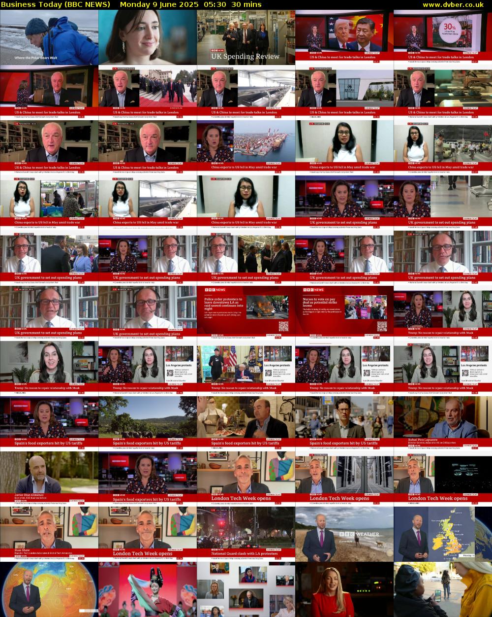 Business Today (BBC NEWS) Monday 9 June 2025 05:30 - 06:00
