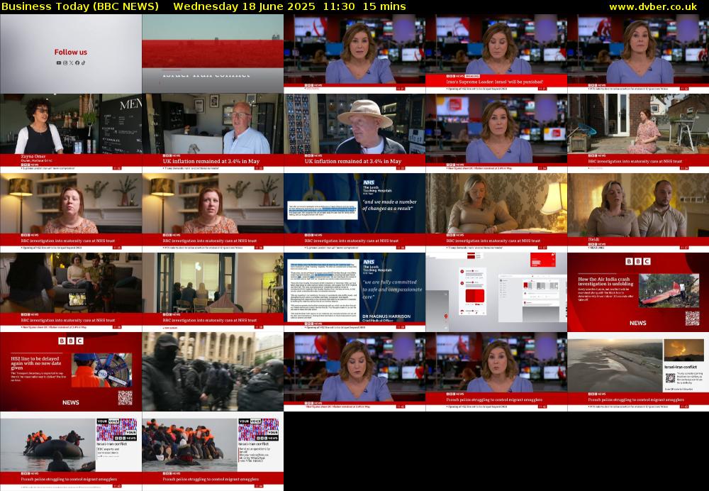Business Today (BBC NEWS) Wednesday 18 June 2025 11:30 - 11:45