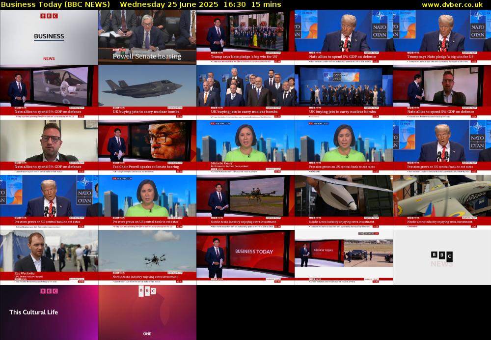 Business Today (BBC NEWS) Wednesday 25 June 2025 16:30 - 16:45