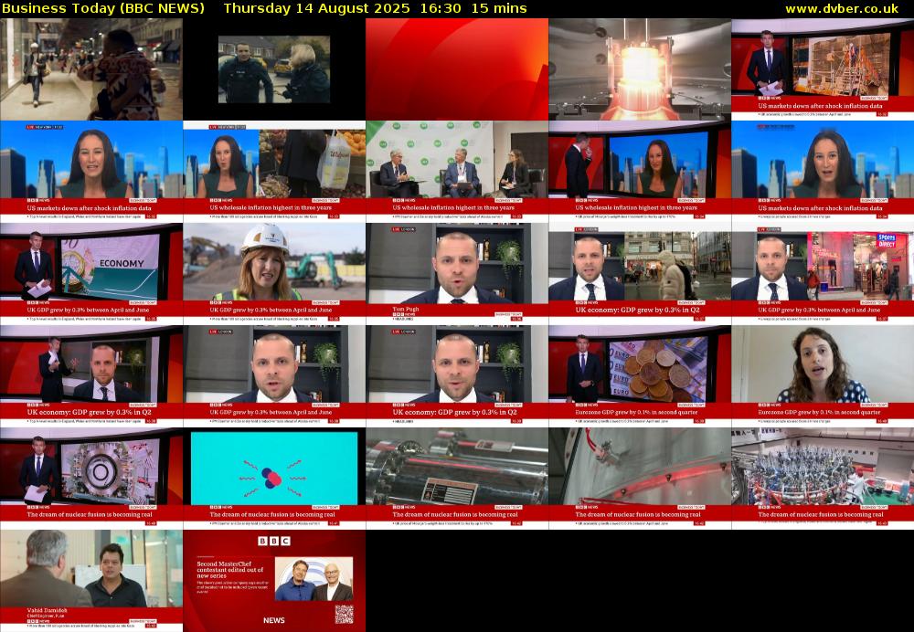 Business Today (BBC NEWS) Thursday 14 August 2025 16:30 - 16:45
