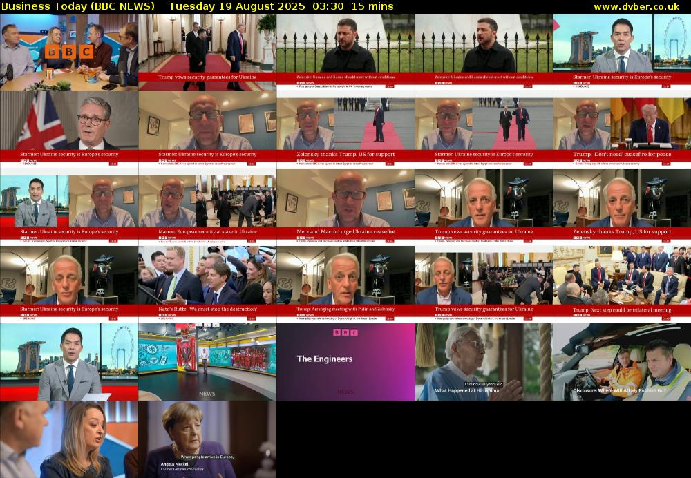 Business Today (BBC NEWS) Tuesday 19 August 2025 03:30 - 03:45