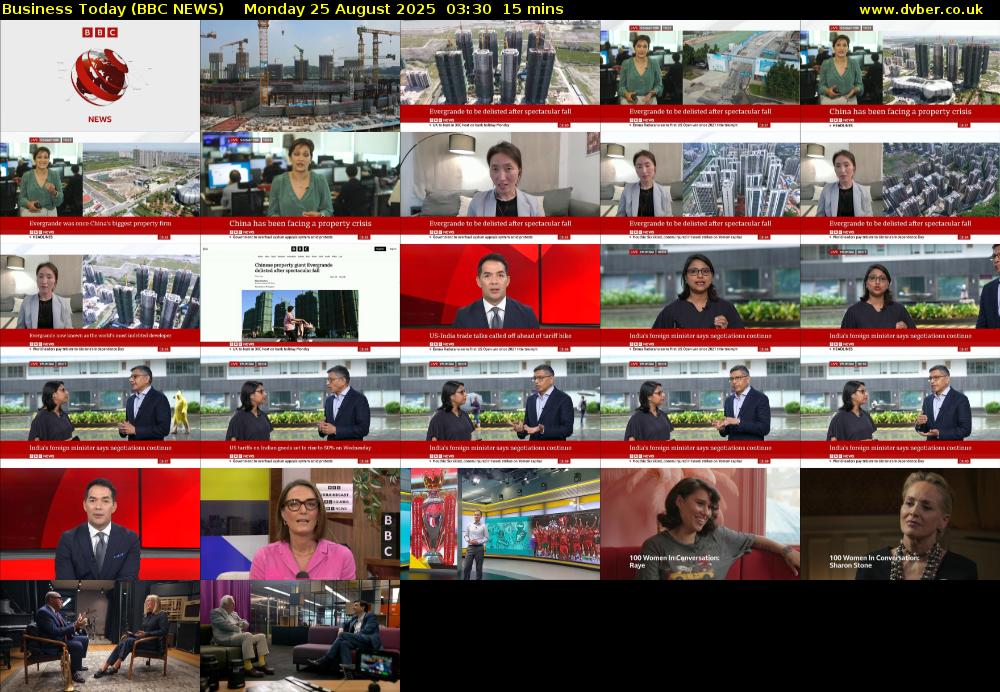 Business Today (BBC NEWS) Monday 25 August 2025 03:30 - 03:45