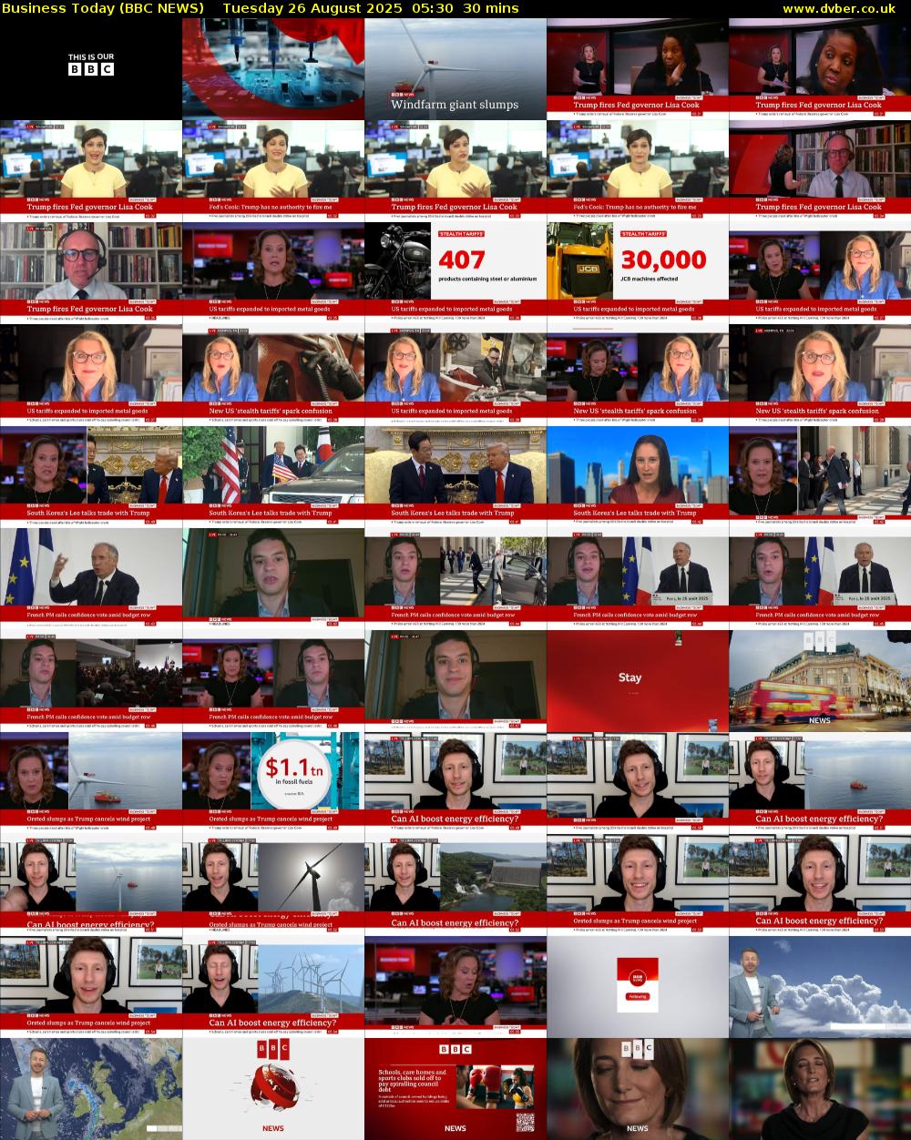 Business Today (BBC NEWS) Tuesday 26 August 2025 05:30 - 06:00