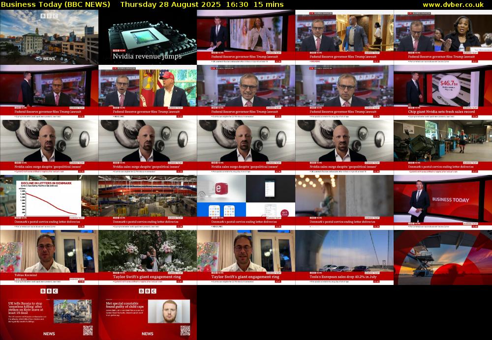 Business Today (BBC NEWS) Thursday 28 August 2025 16:30 - 16:45