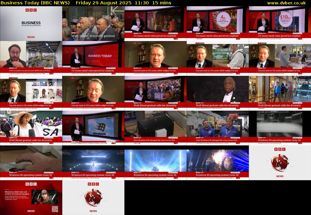 Business Today (BBC NEWS) Friday 29 August 2025 11:30 - 11:45